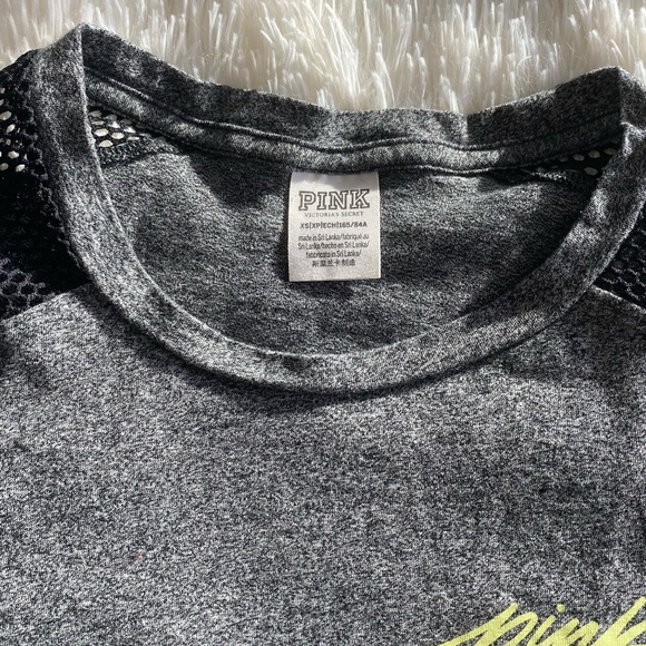 Pink Victoria’s Secret Fishnet Gray Crop Top - Picture 6 of 6